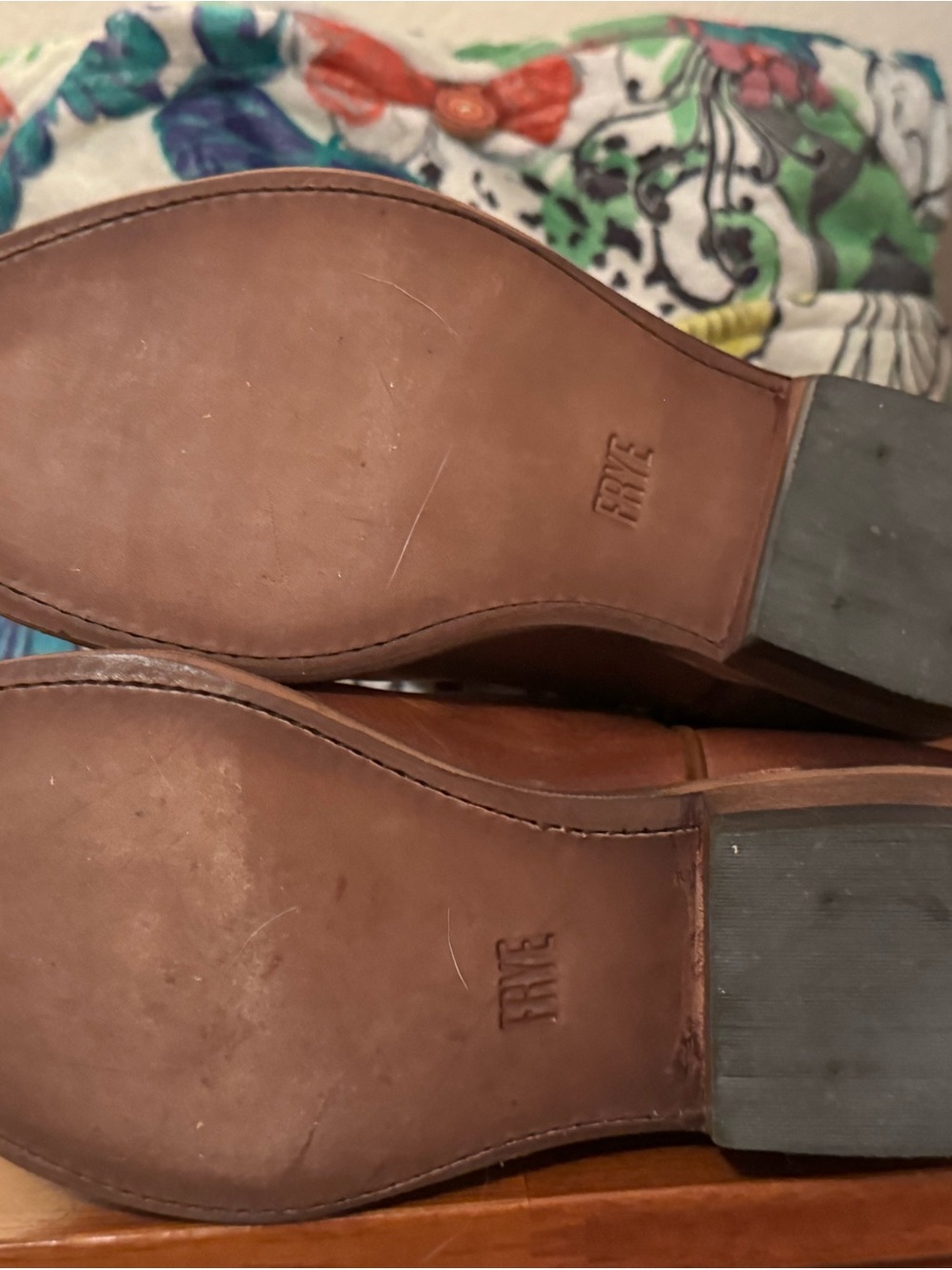Frye Brown Leather Ankle Boots - Picture 6 of 8